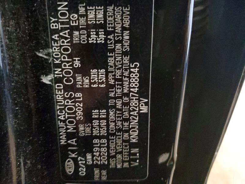 2017 KIA SOUL BASE BASE 12