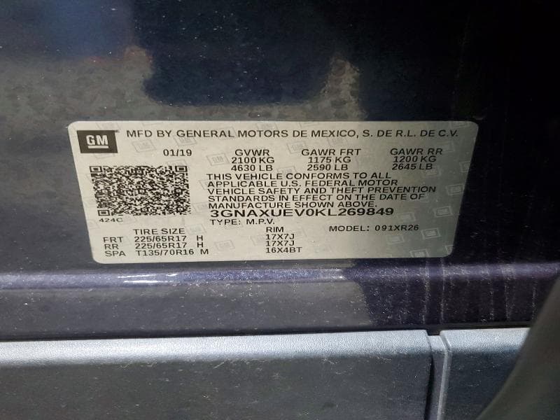 2019 CHEVROLET EQUINOX LT 13