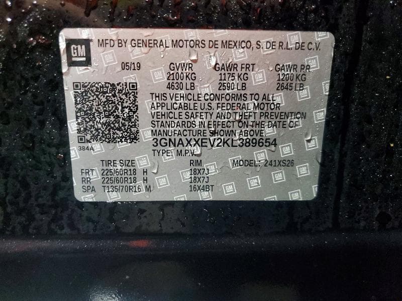 2019 CHEVROLET EQUINOX PREMIER PREMIER 13