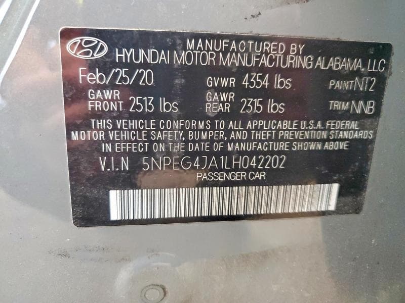 2020 HYUNDAI SONATA SE 12