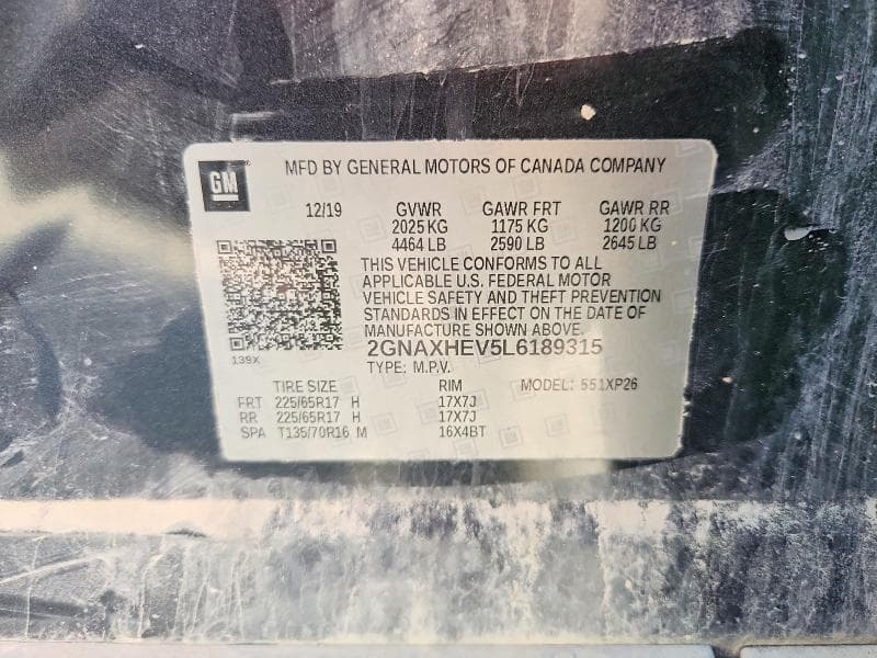 2020 CHEVROLET EQUINOX LS LS 13