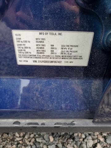 2021 TESLA MODEL Y 12