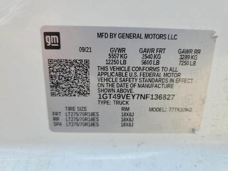 2022 GMC SIERRA K3500 AT4 12