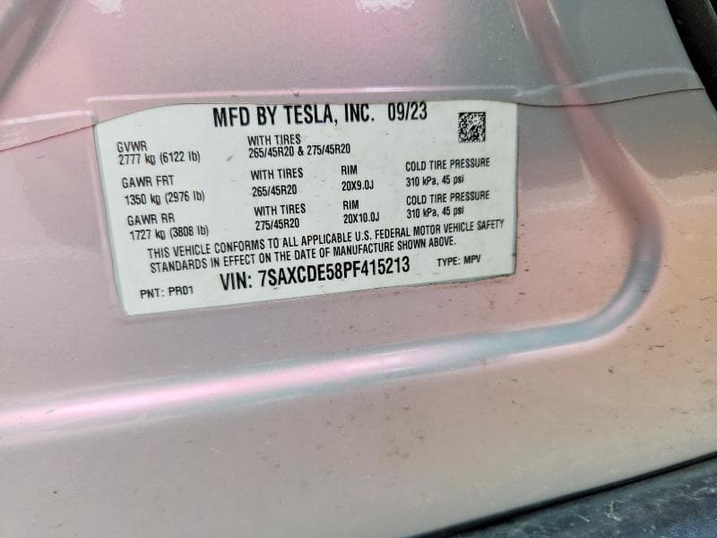 2023 TESLA MODEL X 13