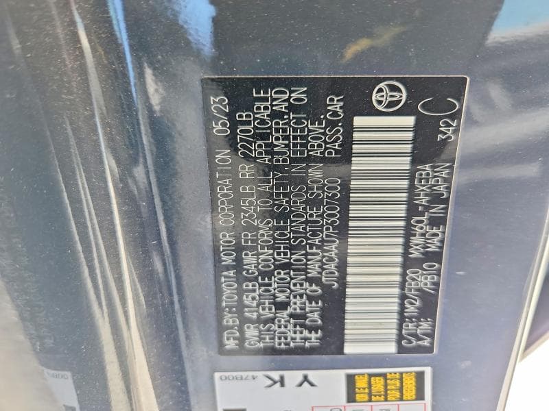 2023 TOYOTA PRIUS 12