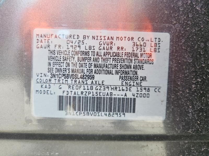 2025 NISSAN KICKS PLAY S S 13