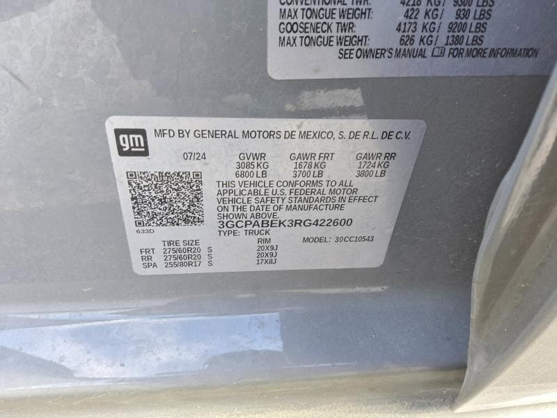 2024 CHEVROLET SILVERADO C1500 CUSTOM C1500 CUSTOM 13