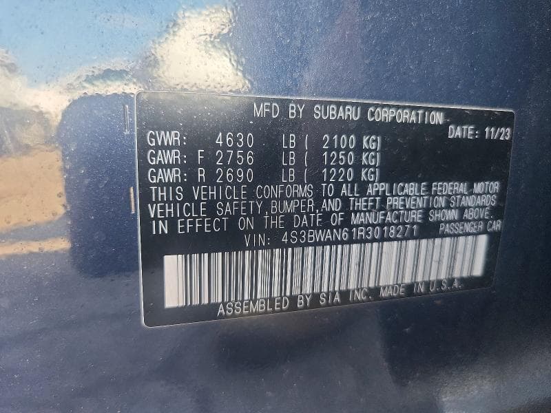 2024 SUBARU LEGACY LIMITED 12