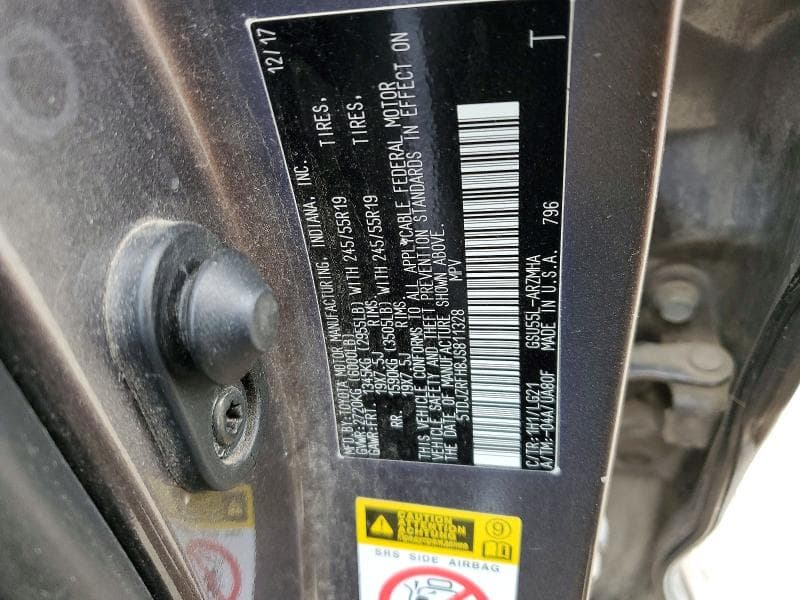 2018 TOYOTA HIGHLANDER SE 13