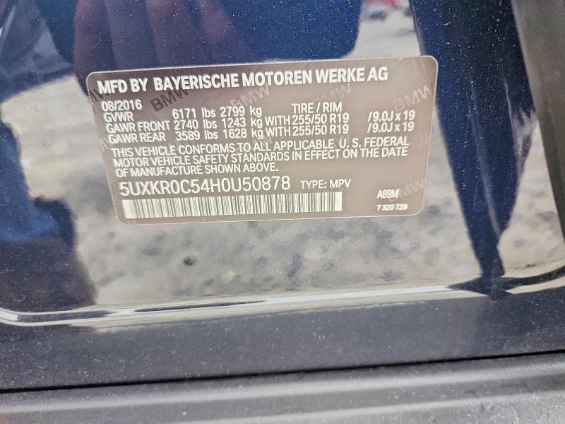 2017 BMW X5 XDRIVE35I 12