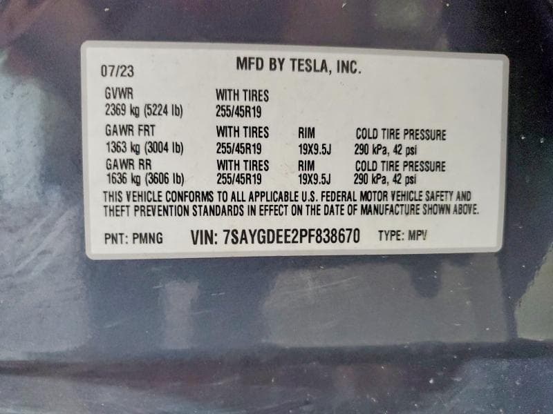 2023 TESLA MODEL Y 12