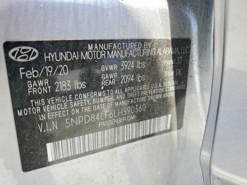 2020 HYUNDAI ELANTRA VALUE EDITION VALUE EDITION 12
