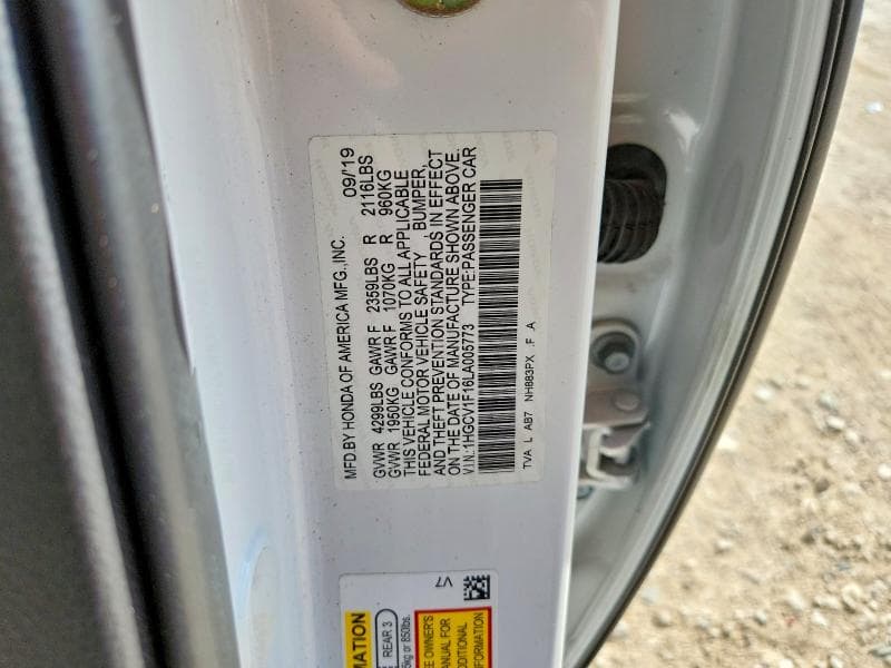 2020 HONDA ACCORD LX LX 13