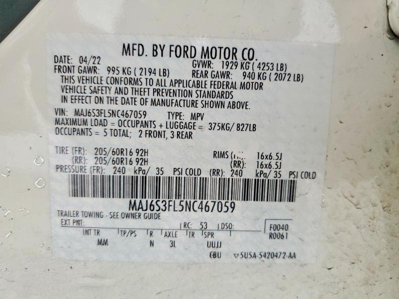 2022 FORD ECOSPORT S 13