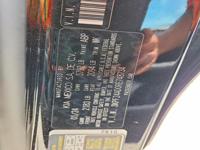 2024 KIA FORTE LXS 13