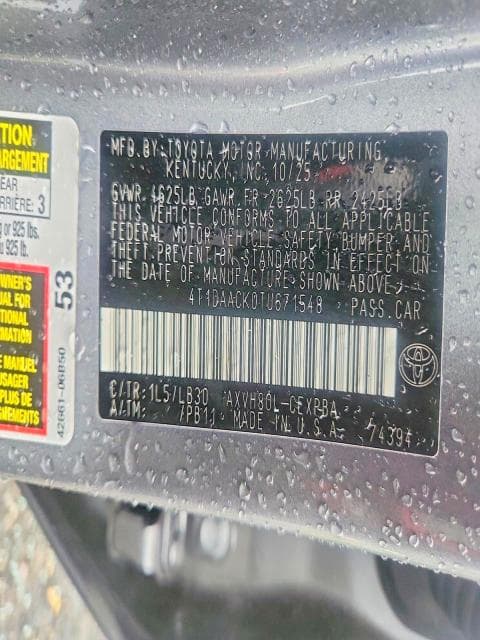 2026 TOYOTA CAMRY XSE 12