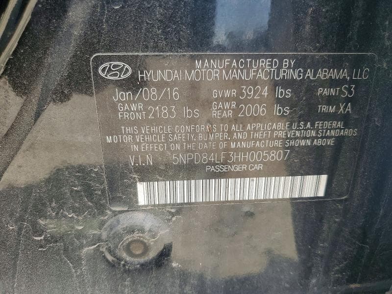 2017 HYUNDAI ELANTRA SE SE 12