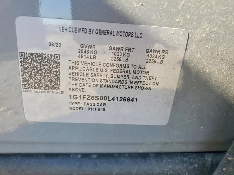 2020 CHEVROLET BOLT EV PREMIER 13