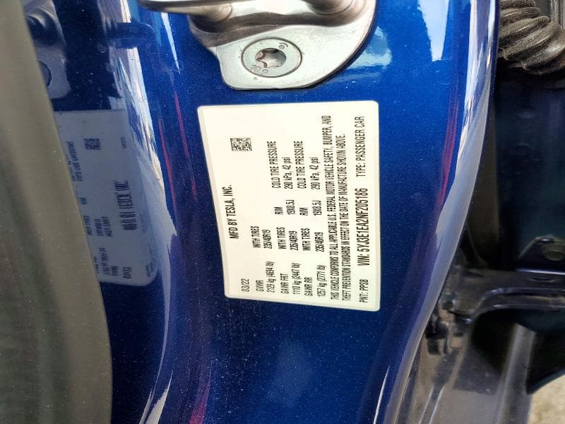 2022 TESLA MODEL 3 12