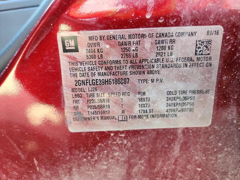 2017 CHEVROLET EQUINOX PREMIER 13