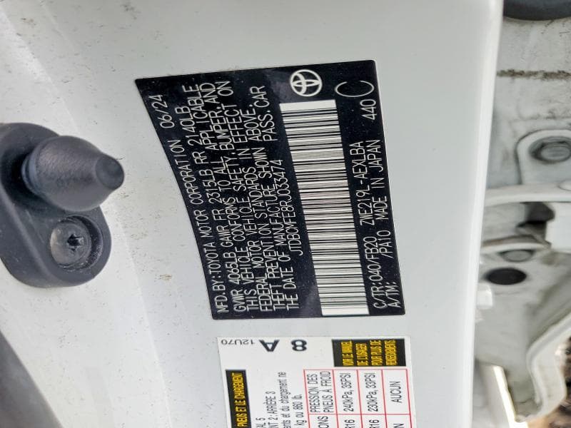 2024 TOYOTA COROLLA HYBRID LE 12