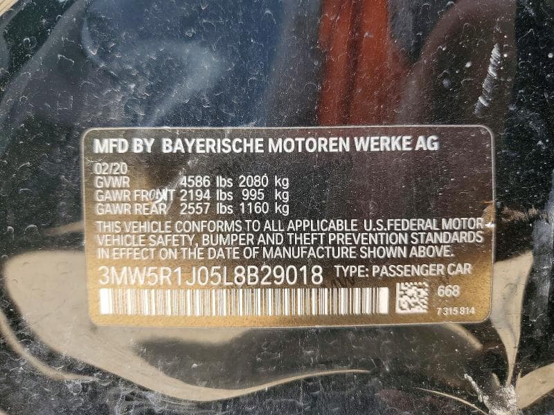 2020 BMW 330I 12