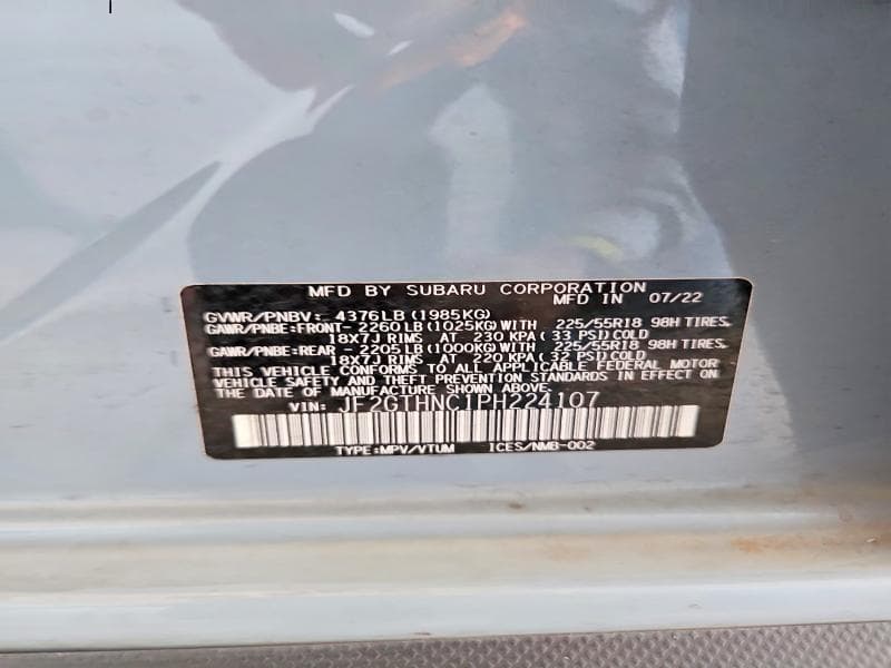 2023 SUBARU CROSSTREK LIMITED 13