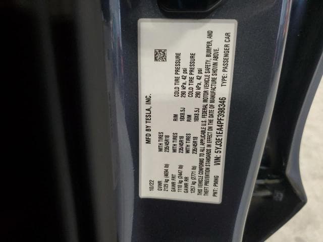 2023 TESLA MODEL 3 12
