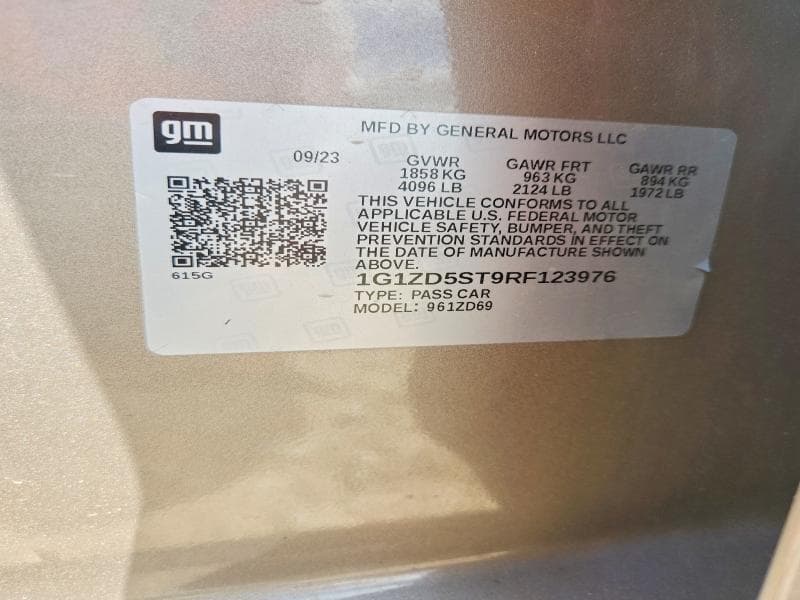 2024 CHEVROLET MALIBU LT 12