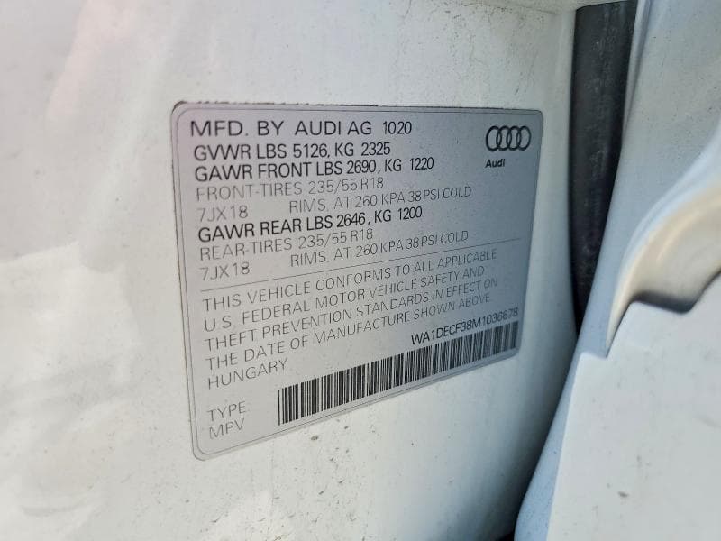 2021 AUDI Q3 PREMIUM S LINE 45 13