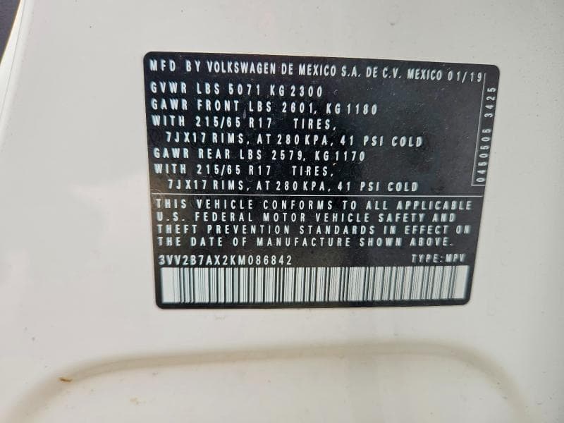 2019 VOLKSWAGEN TIGUAN SE SE 13