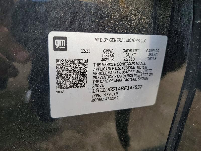 2024 CHEVROLET MALIBU LT 12