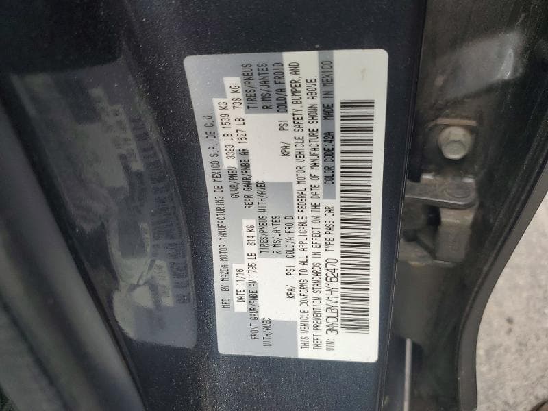 2017 TOYOTA YARIS IA BASE 12