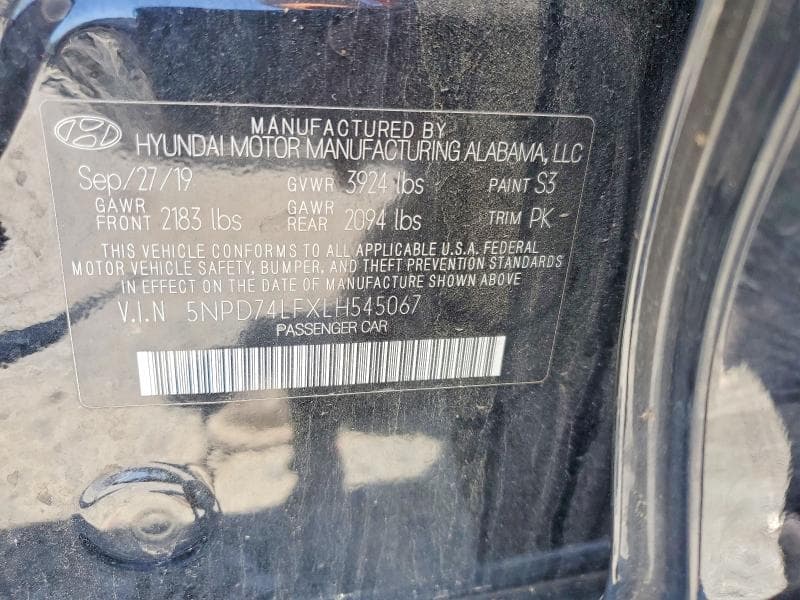 2020 HYUNDAI ELANTRA SE 12
