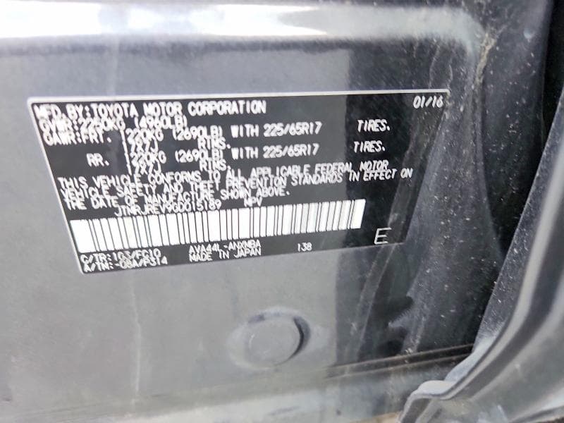 2016 TOYOTA RAV4 HV XLE 14