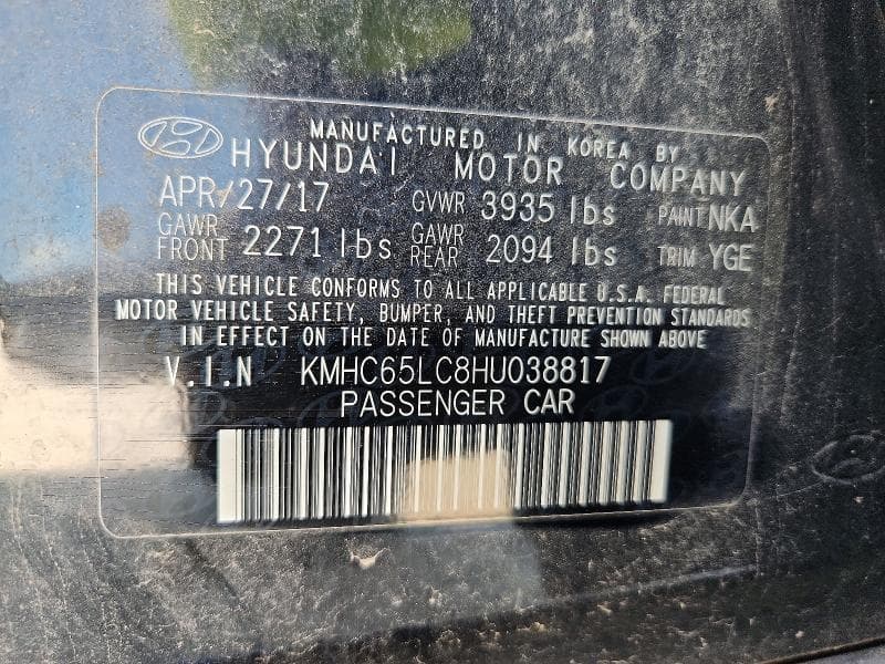 2017 HYUNDAI IONIQ BLUE BLUE 12