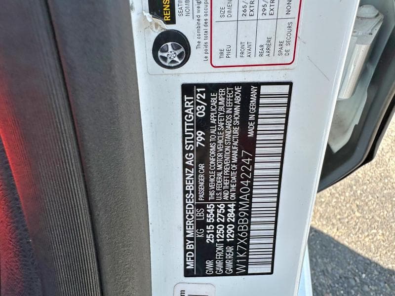 2021 MERCEDES-BENZ AMG GT 53 53 10