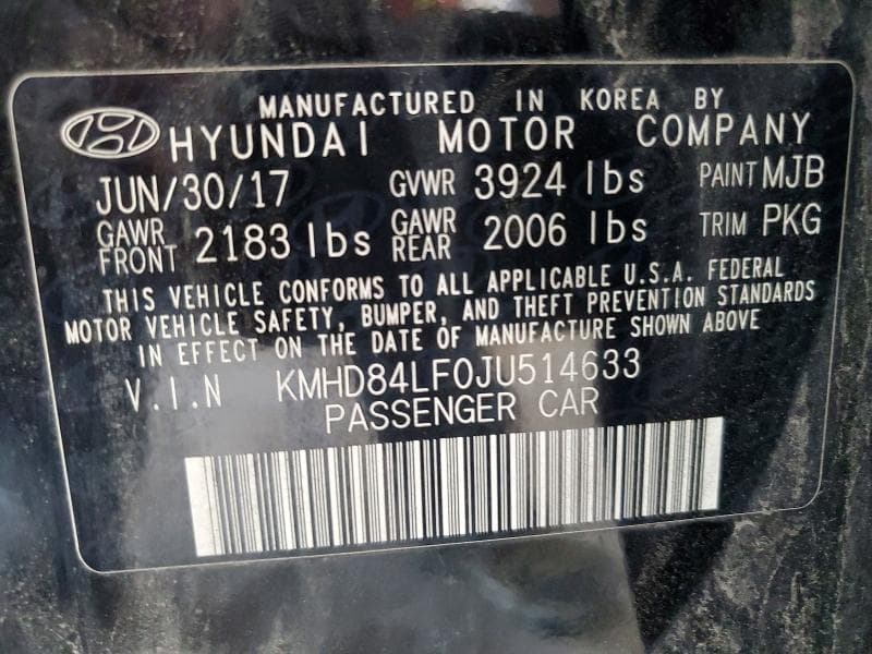 2018 HYUNDAI ELANTRA SEL 12