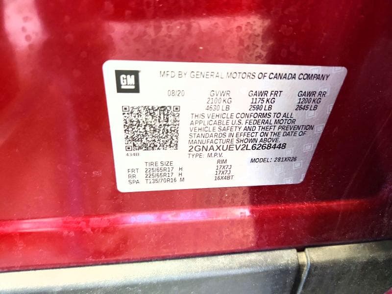 2020 CHEVROLET EQUINOX LT 13