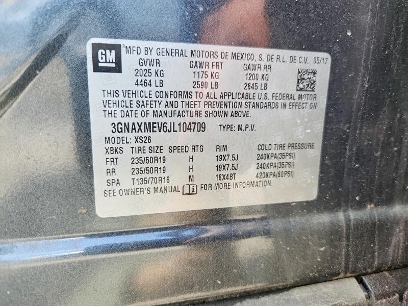 2018 CHEVROLET EQUINOX 12