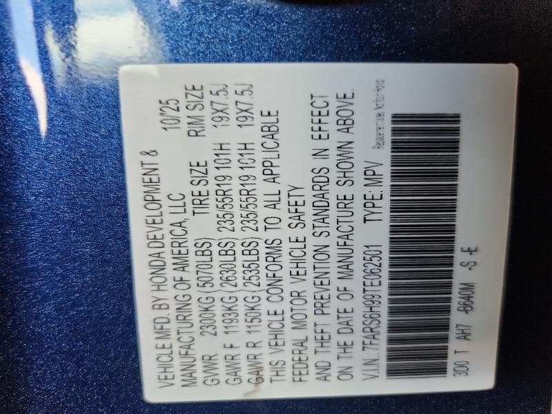 2026 HONDA CR-V SPORT TOURING 12