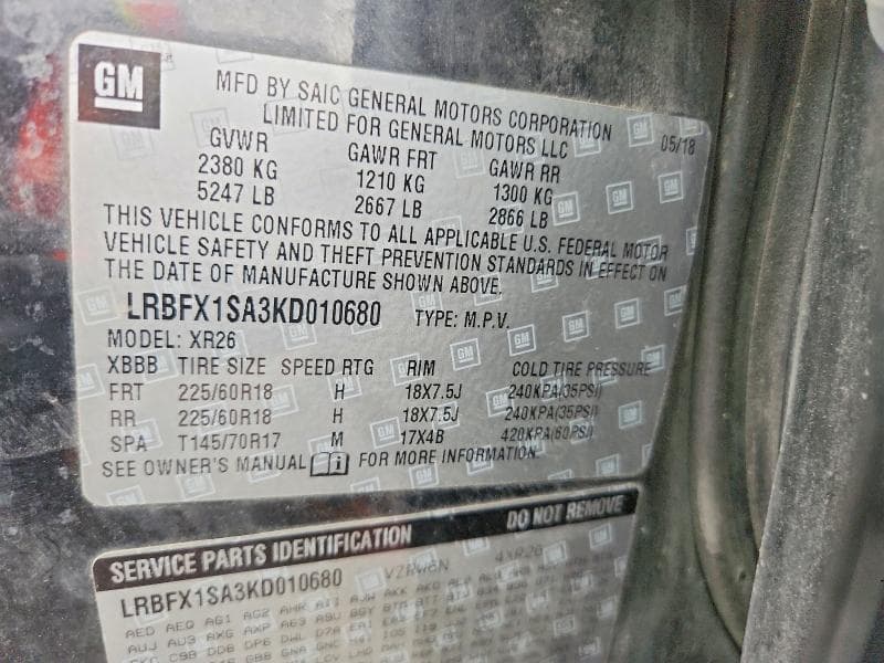 2019 BUICK ENVISION PREFERRED 14