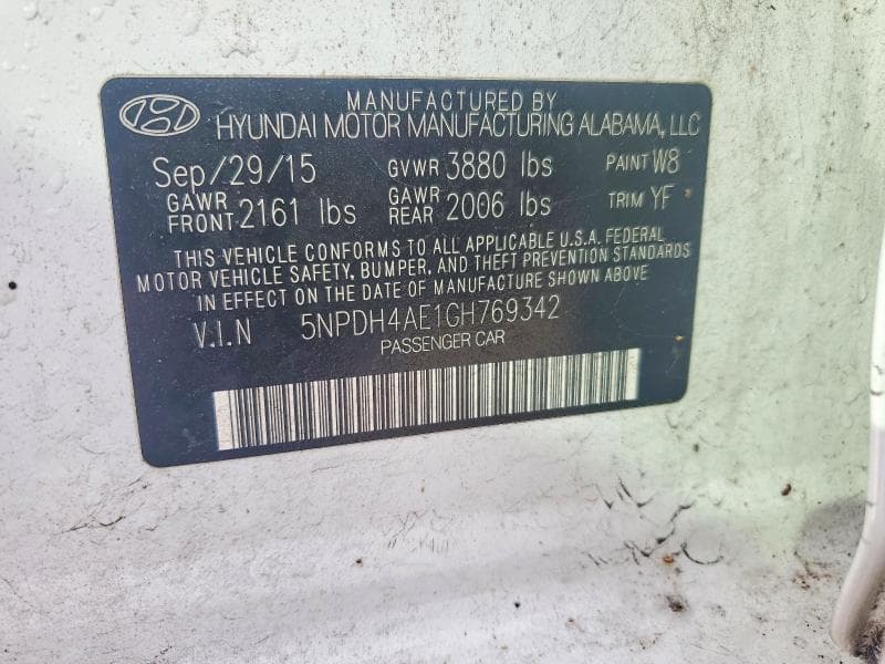 2016 HYUNDAI ELANTRA VALUE EDITION 13