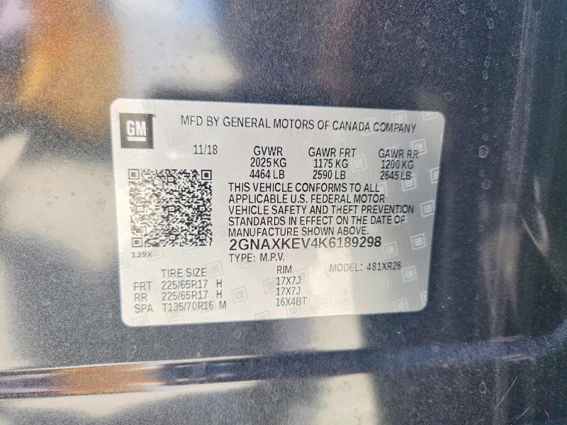 2019 CHEVROLET EQUINOX LT 13