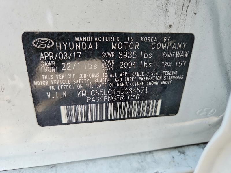 2017 HYUNDAI IONIQ BLUE 13