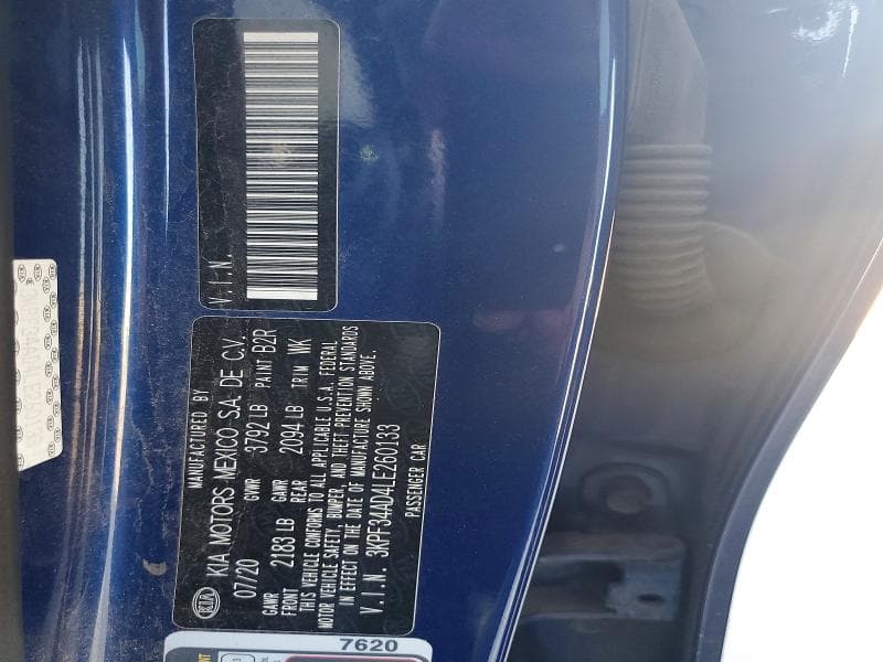 2020 KIA FORTE GT LINE 12