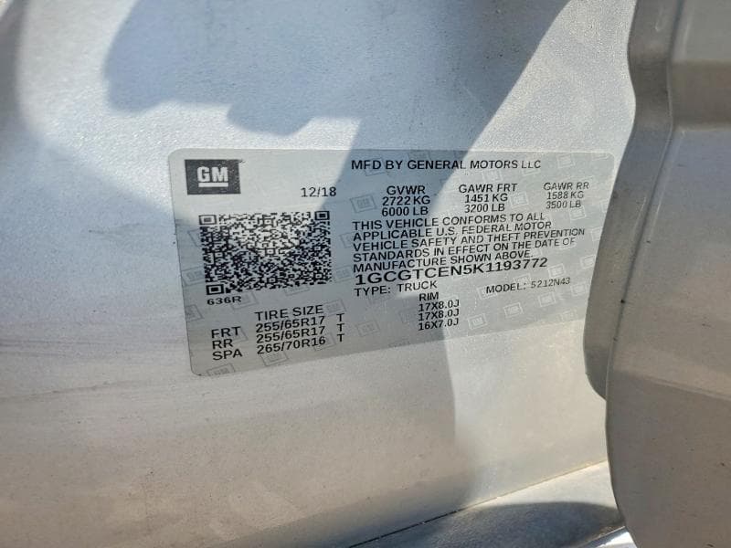 2019 CHEVROLET COLORADO LT LT 13