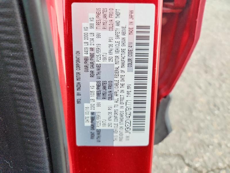 2016 MAZDA CX-5 GT 13