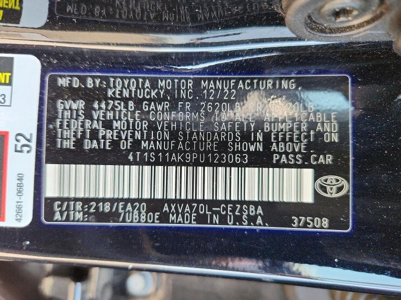 2023 TOYOTA CAMRY SE 12
