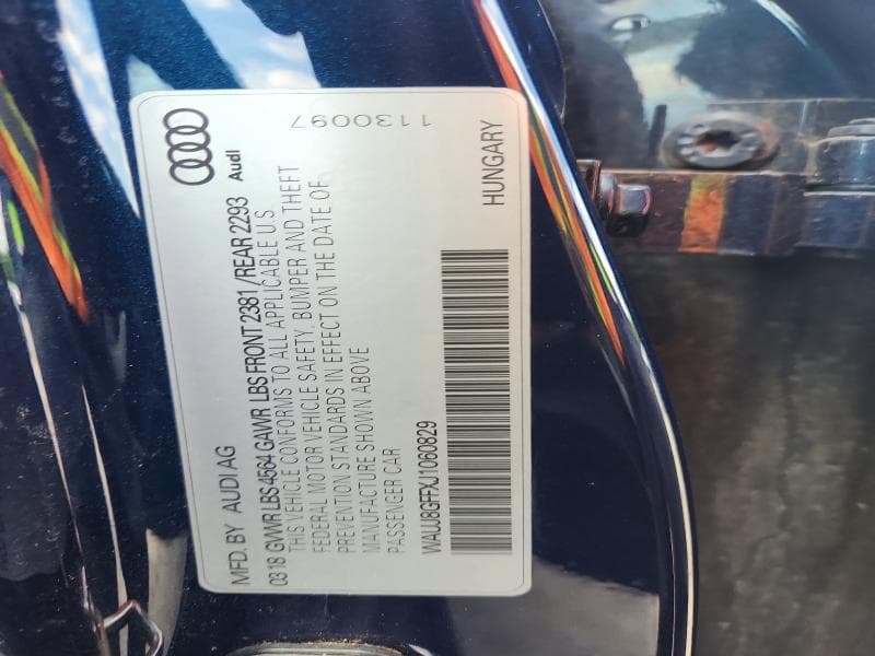 2018 AUDI A3 PREMIUM PLUS 12